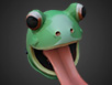 Hungry Frog Helmet